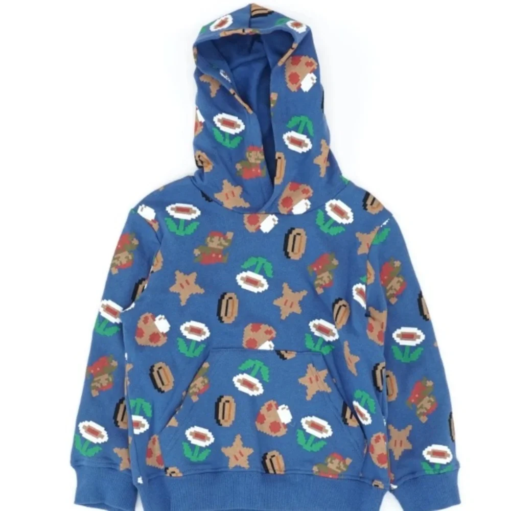 Super Mario Graphic Hoodie Pullover Size 4 - Picture 1 of 7